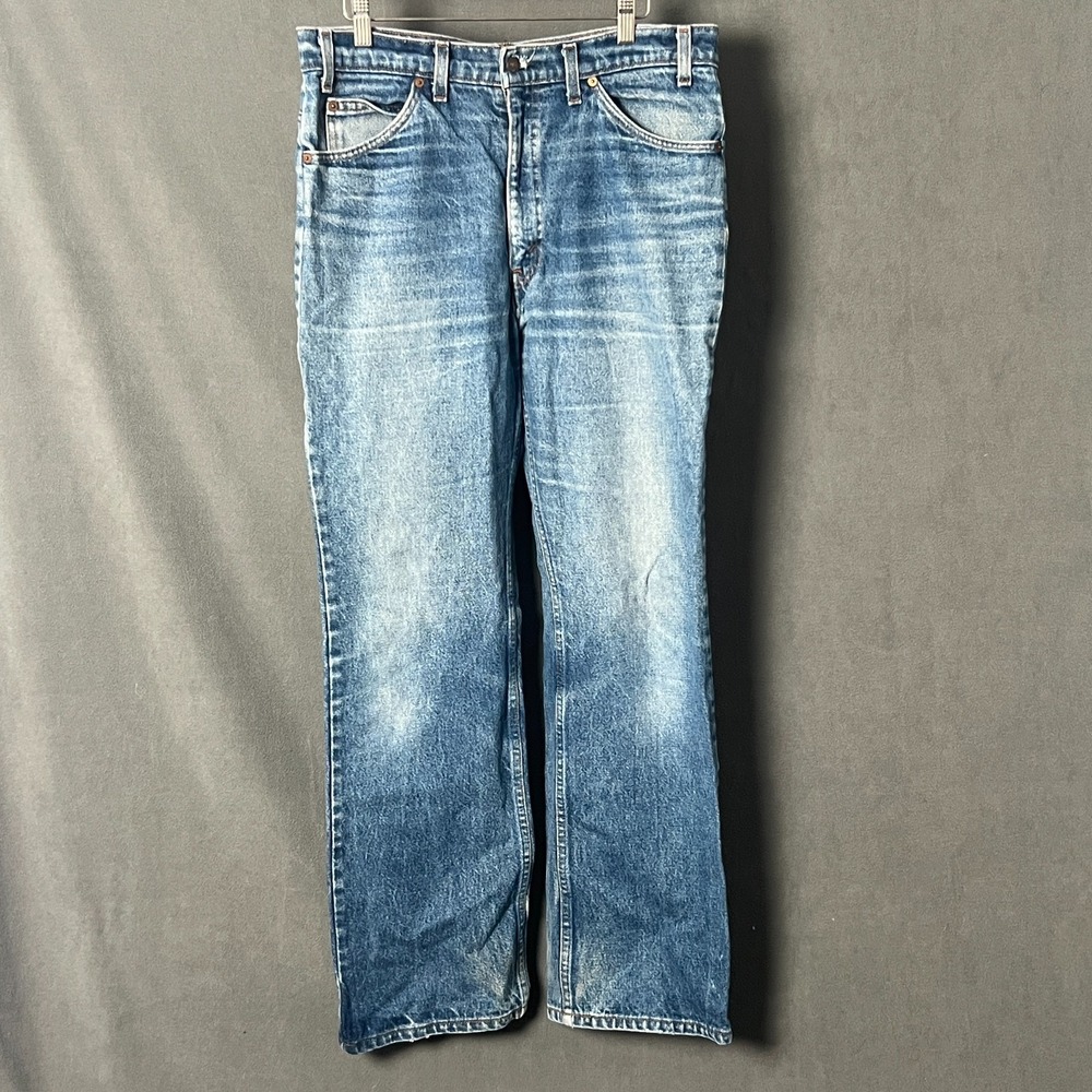 Vintage 1986 Levi's 517 Orange Tab Bootcut Jeans Mens 36x32 Talon 42 Made in USA